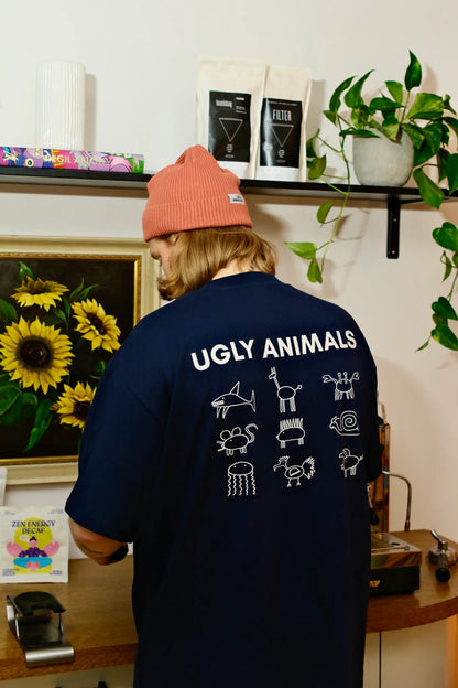 THE OG - cream on navy