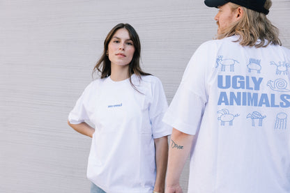 THE HOLY SNAIL - babyblue on white