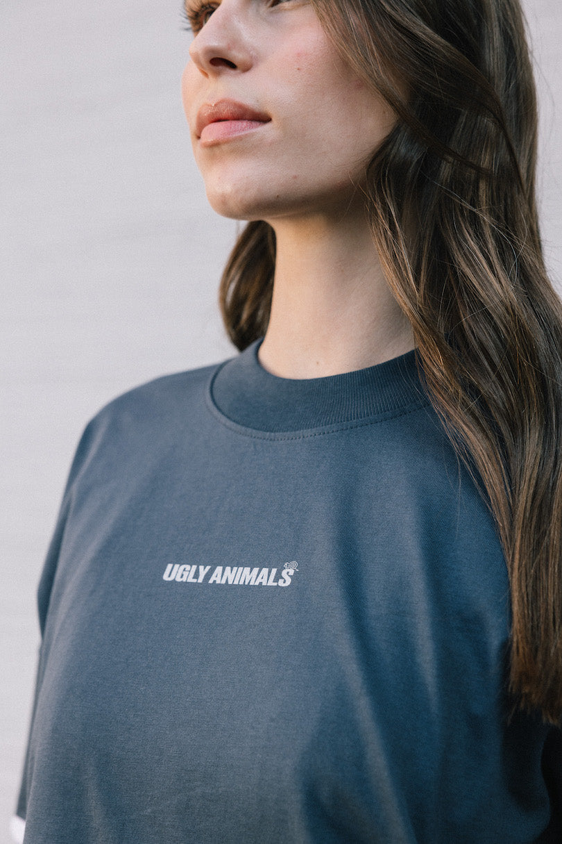 THE HOLY SNAIL - shimmer on grey