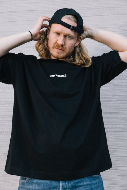 THE HOLY SNAIL - white on black