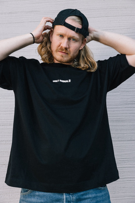 THE HOLY SNAIL - white on black