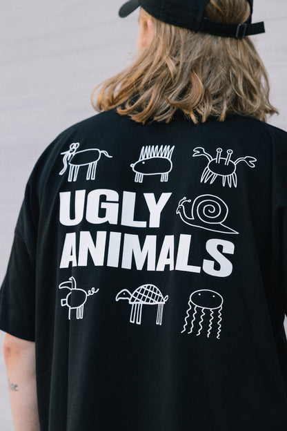 THE HOLY SNAIL - white on black