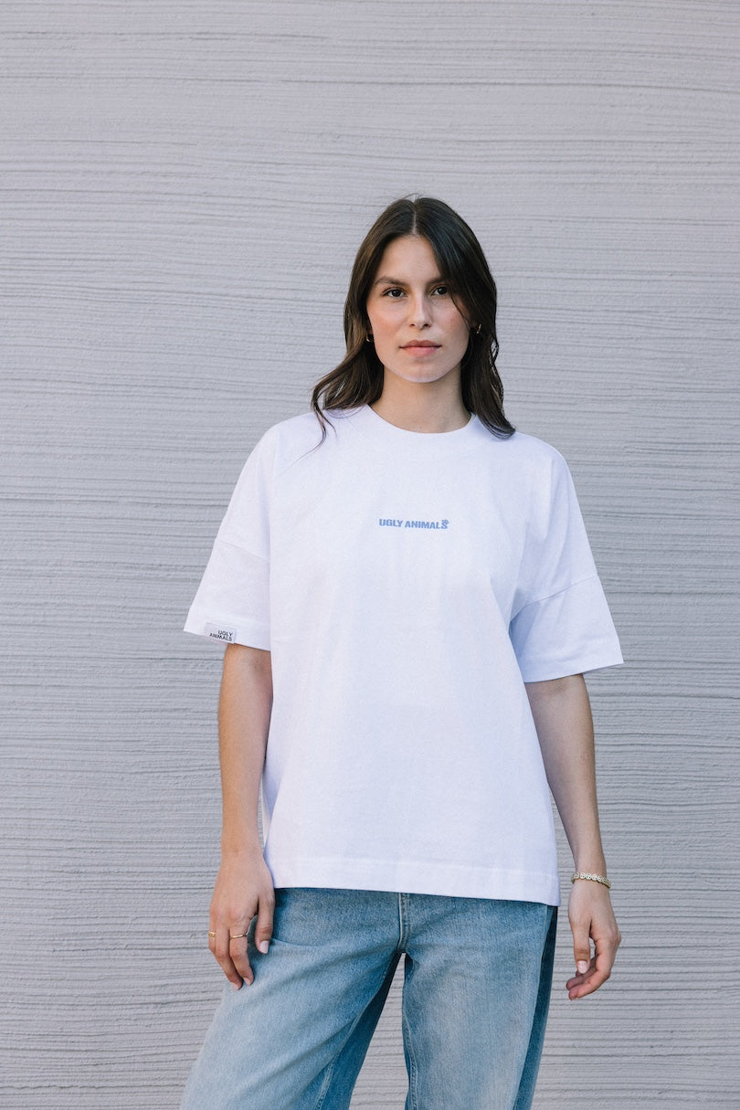 THE HOLY SNAIL - babyblue on white