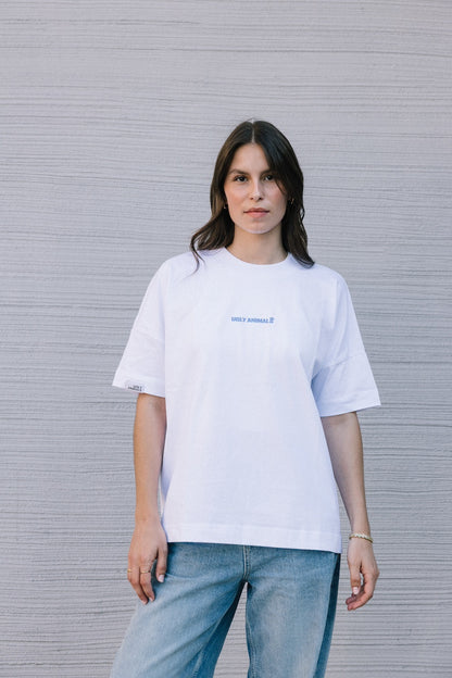 THE HOLY SNAIL - babyblue on white