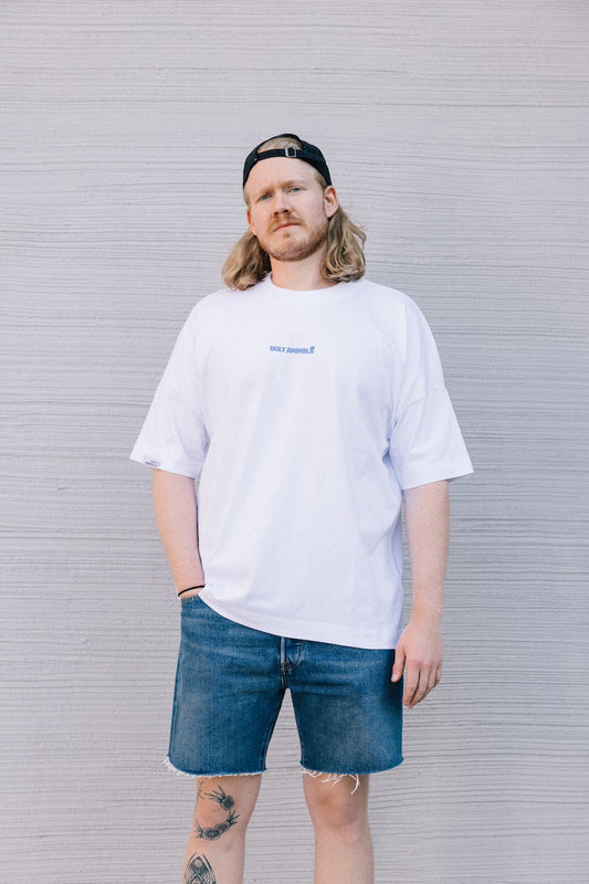 THE HOLY SNAIL - babyblue on white