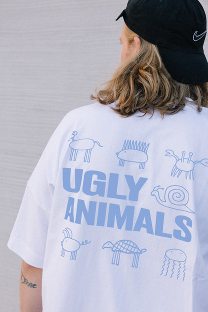 THE HOLY SNAIL - babyblue on white