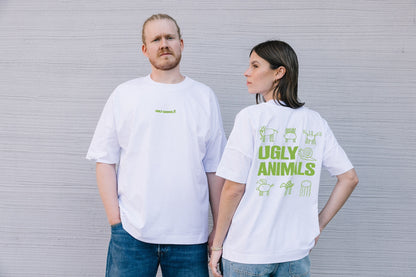 THE HOLY SNAIL - juicy leave green on white