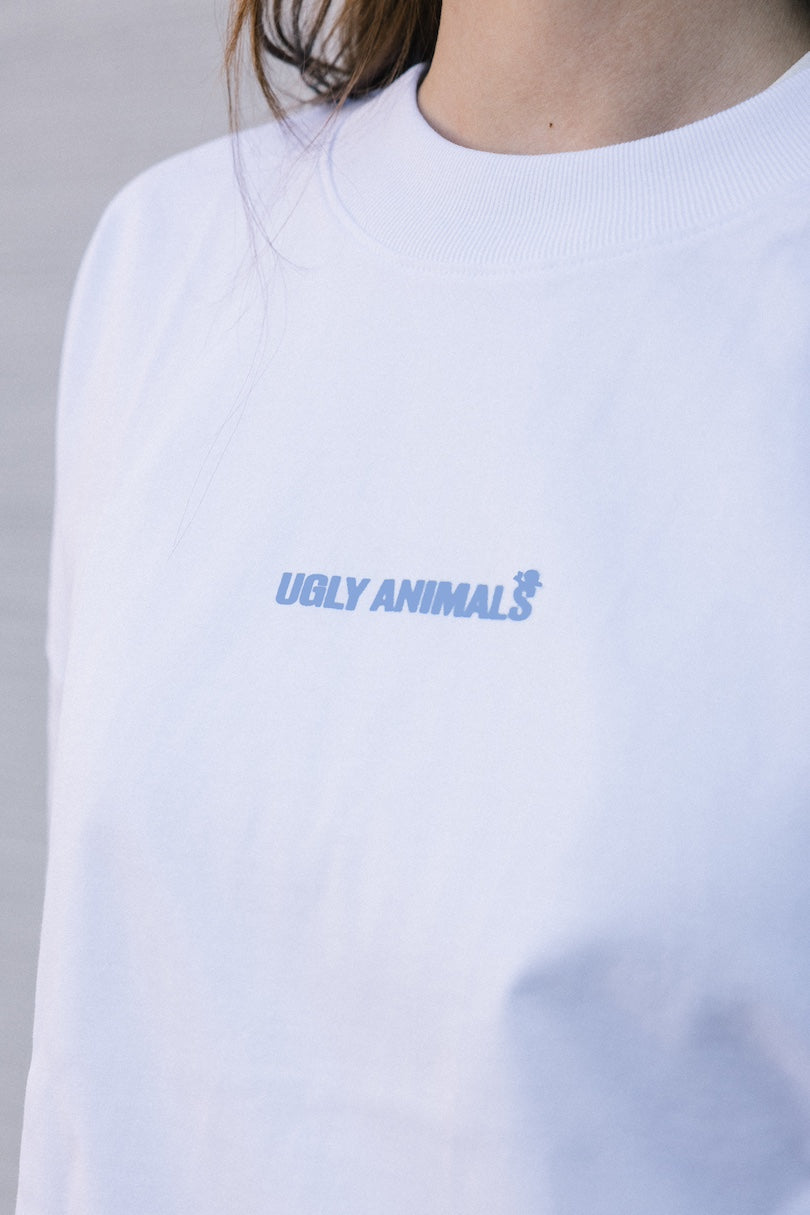 THE HOLY SNAIL - babyblue on white