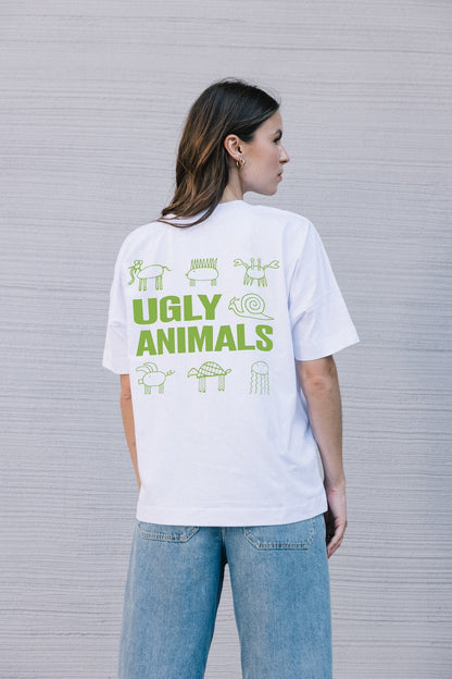 THE HOLY SNAIL - juicy leave green on white