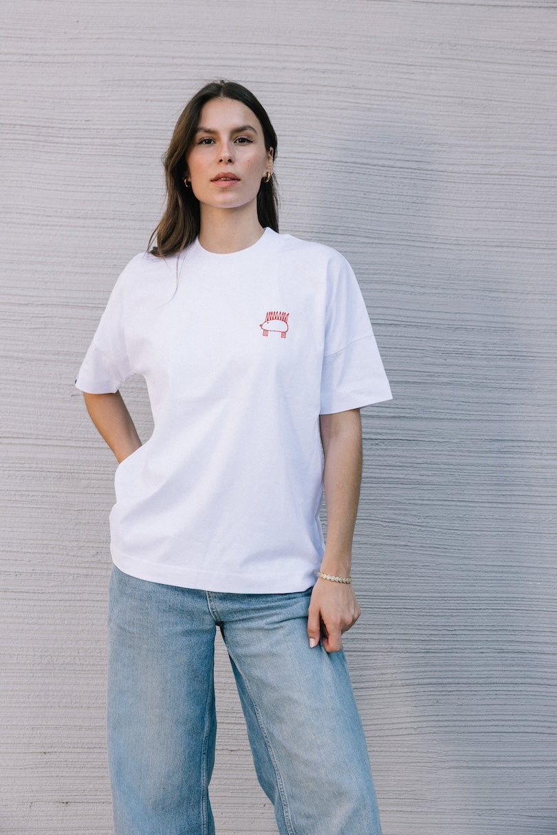 THE OG - lipstick red on white