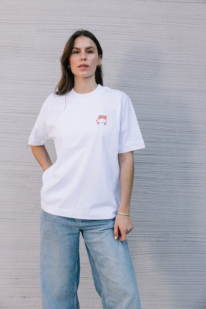 THE OG - lipstick red on white